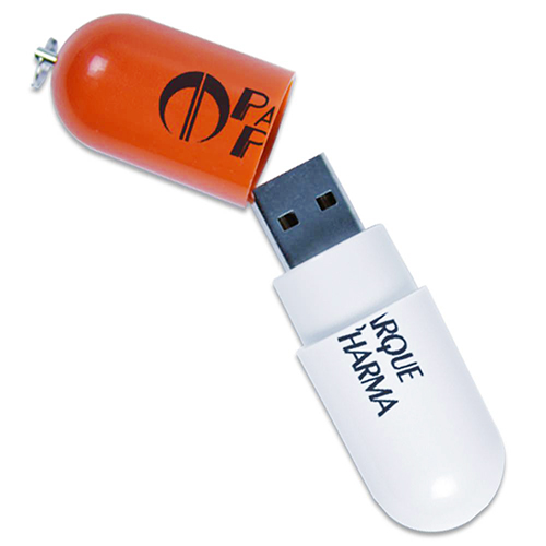 pill-shaped usb flash drive