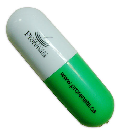 pill-shaped usb flash drive