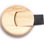 round wood usb flash drive