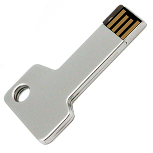 Unidade flash USB em formato de chave