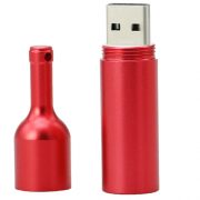 New-Key-chain-red-black-metal-wine-bottle-usb-flash-drive-disk-memory-stick