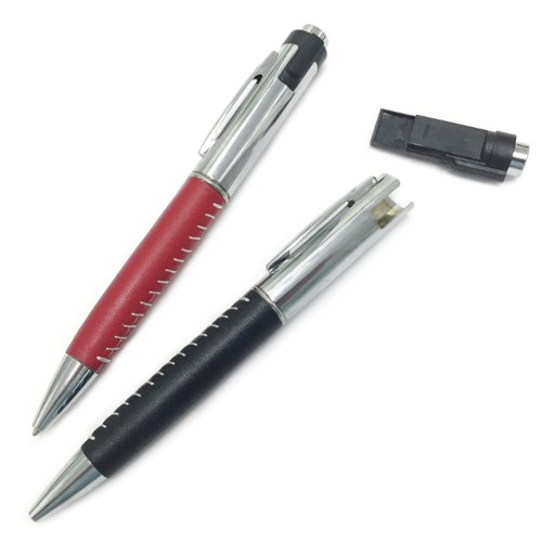 Leather pen usb flash drive