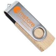 wooden swivel usb flash drive