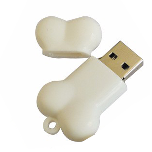 Bone PVC USB flash drive