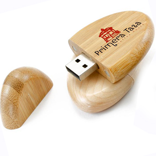Wooden-Oval-USB flash drive
